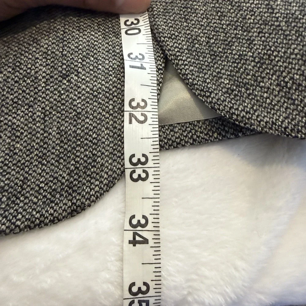 Vintage Chaps Ralph Lauren Wool Tweed Blazer Vest Mens 46 USA Union Made Gray